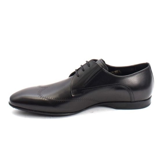 ROBERTO SERPENTINI 27534 Black Leather Lace-Up Dress Shoes main image 7